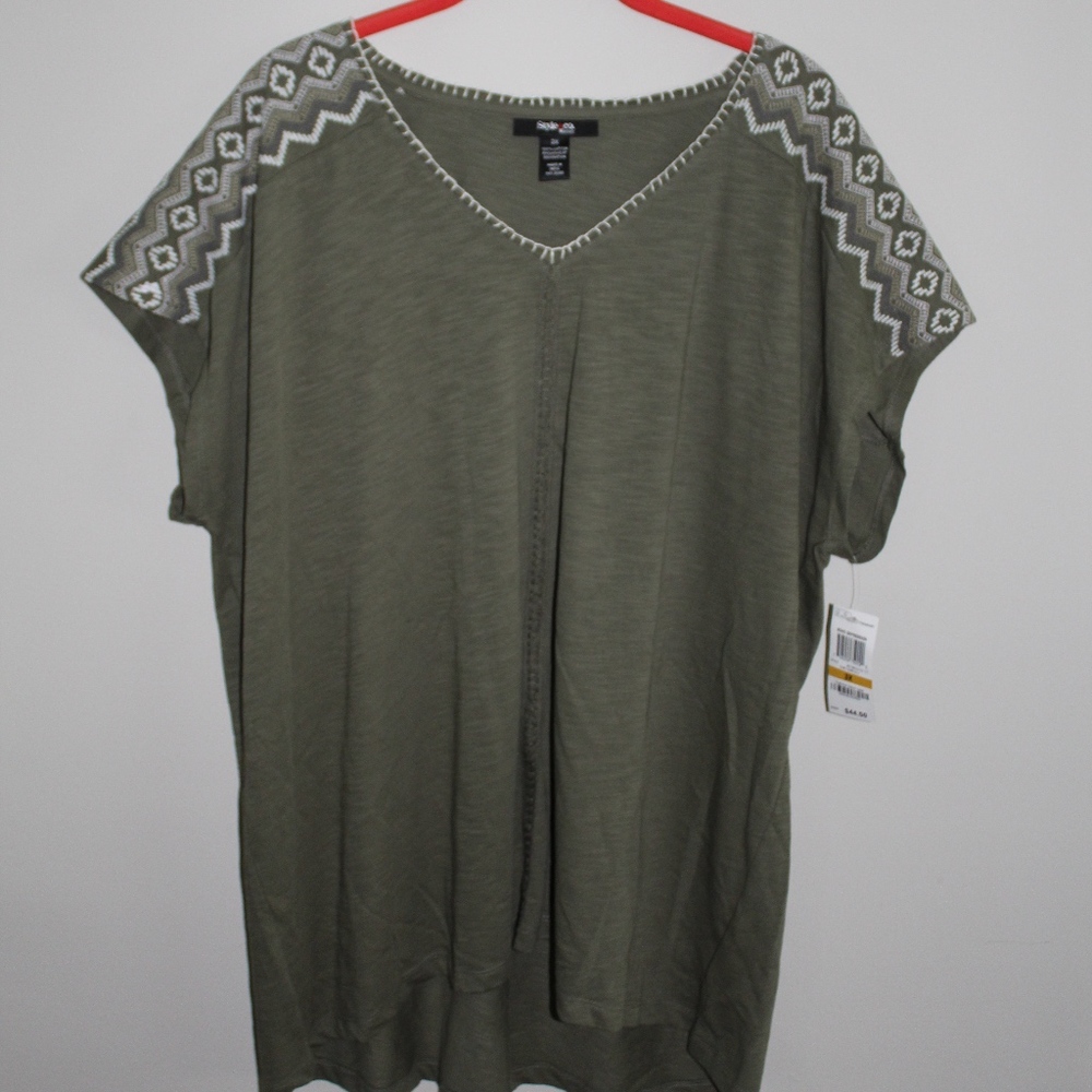 Women’s Olive Green Style & Co. Blouse